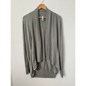 Athleta Open Front- Yoga Sweater- Grey Green- Size XS-A126